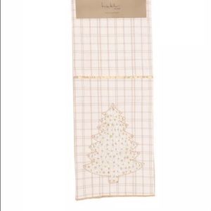 NWT Gold Beaded Christmas Tree Runner by Nicole Miller